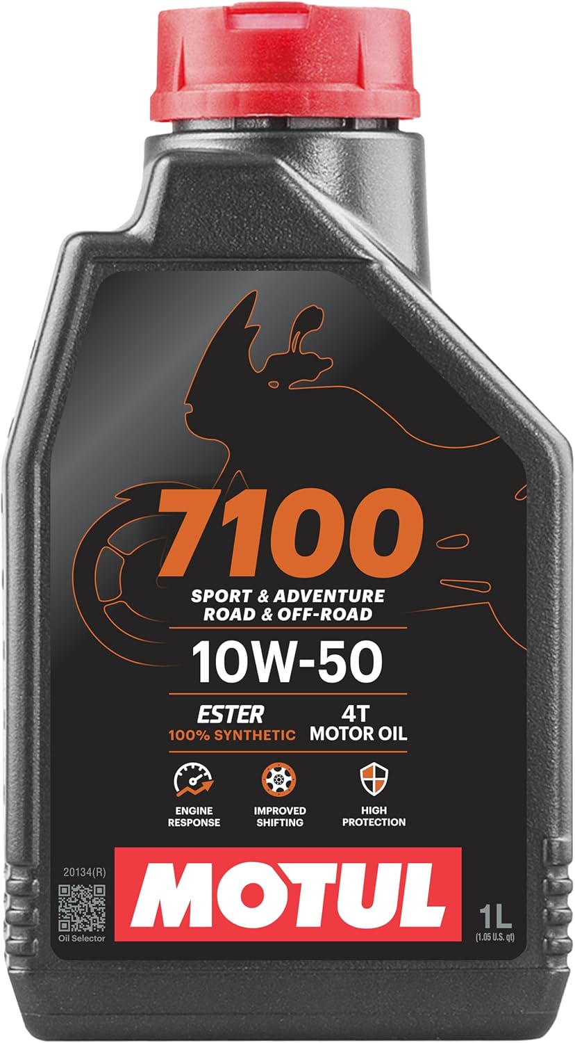 Motul 7100 4T 10W-30 Full Synthetic Motorcycle Oil - Ester Core Technology - API SP JASO MA2 Wet Clutch and DCT Safe - Engine Protection for Honda, Hero, TVS - 4 L