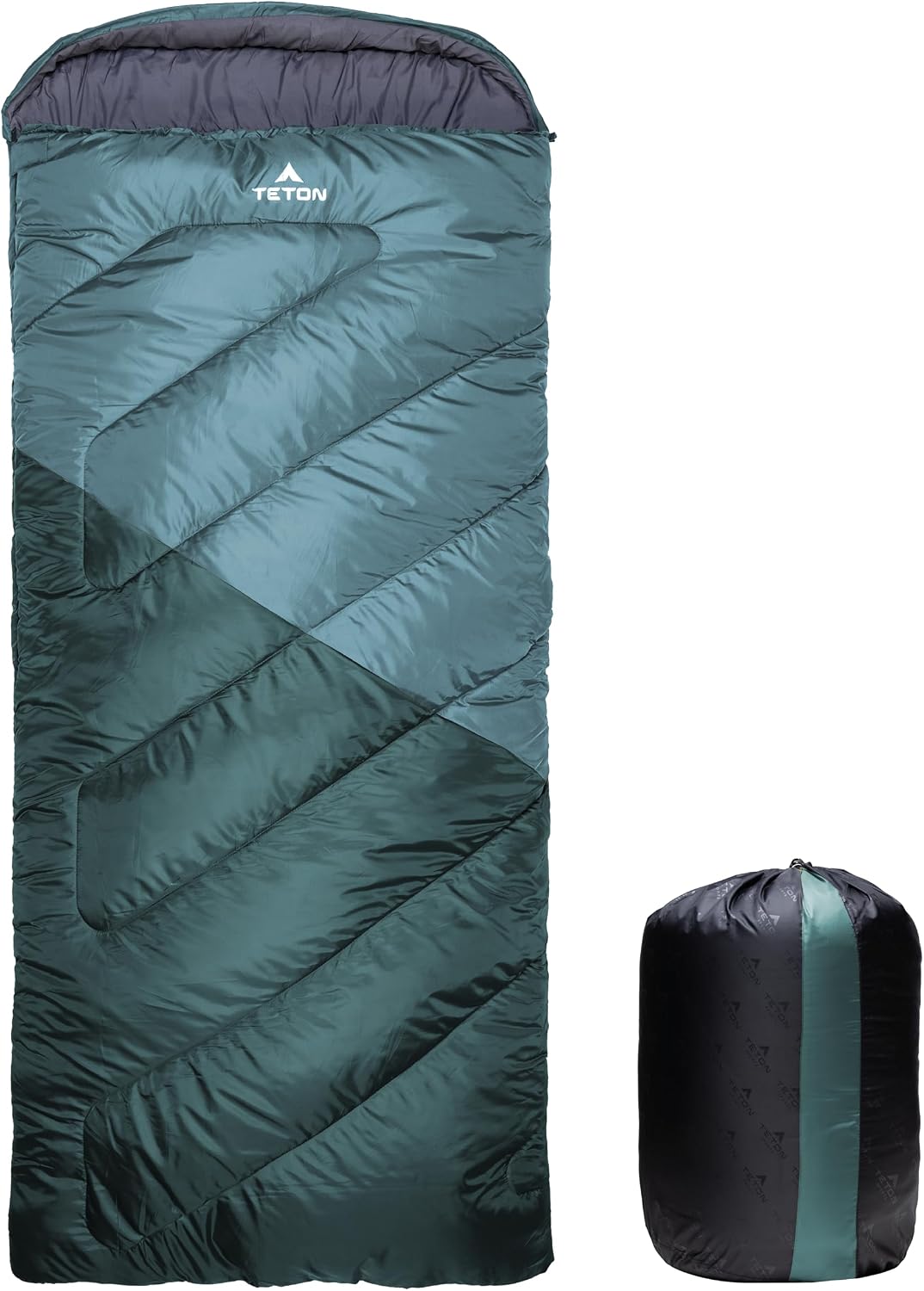 Teton Celsius Regular, 25F, 20F, 0F Degree Sleeping Bags, All Weather Bag for Adults and Kids, Camping Made Easy and Warm, Travel Sack Included