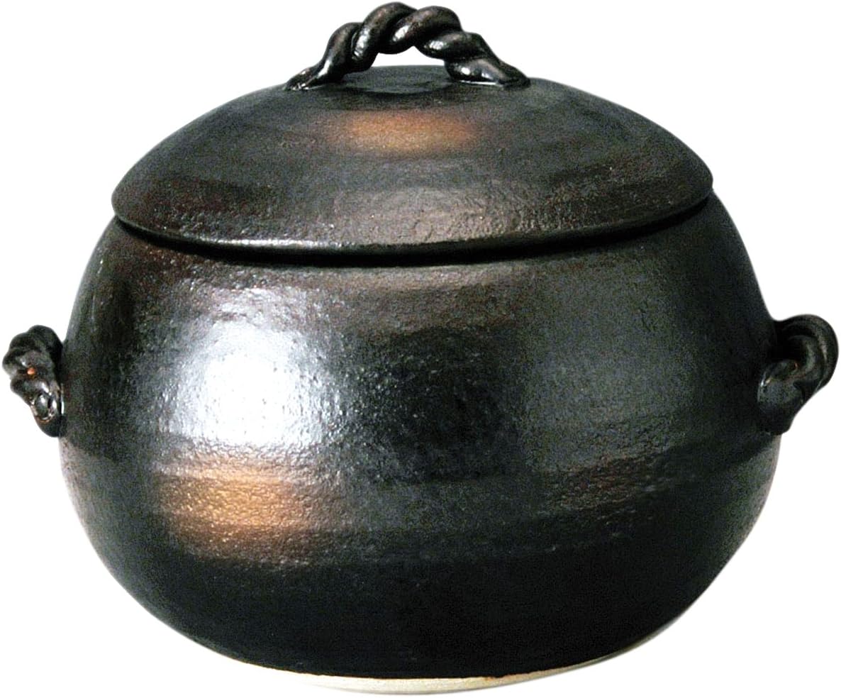 Misuzu clay Rice Pot - 720ml Capacity - Maximum Weight 1.9kg - Antique Finish