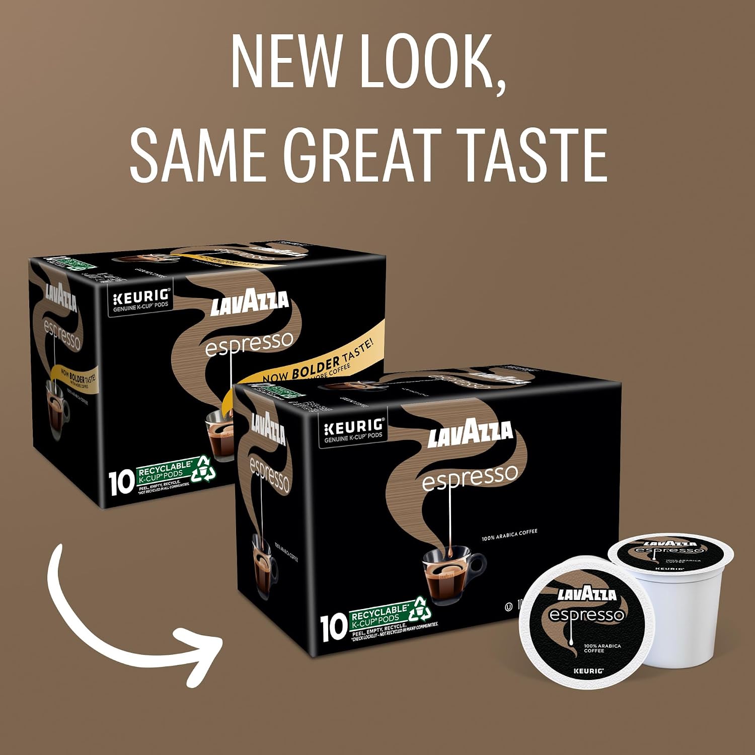 Lavazza Espresso, Single-Serve Keurig K-Cup Pods, Medium Roast Coffee, 32-Count Box