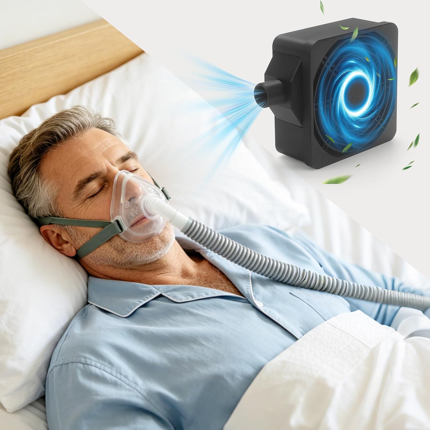 9 Pack CPAP Cleaning Kit for Hose & Mask, with Speed Control Hose Dryer, Collapsible Wash Basin & Hose Hanger, 7ft Cleaning Brush, CPAP Cleaning Supplies with Storage Bag, for 22mm & 15mm Tube