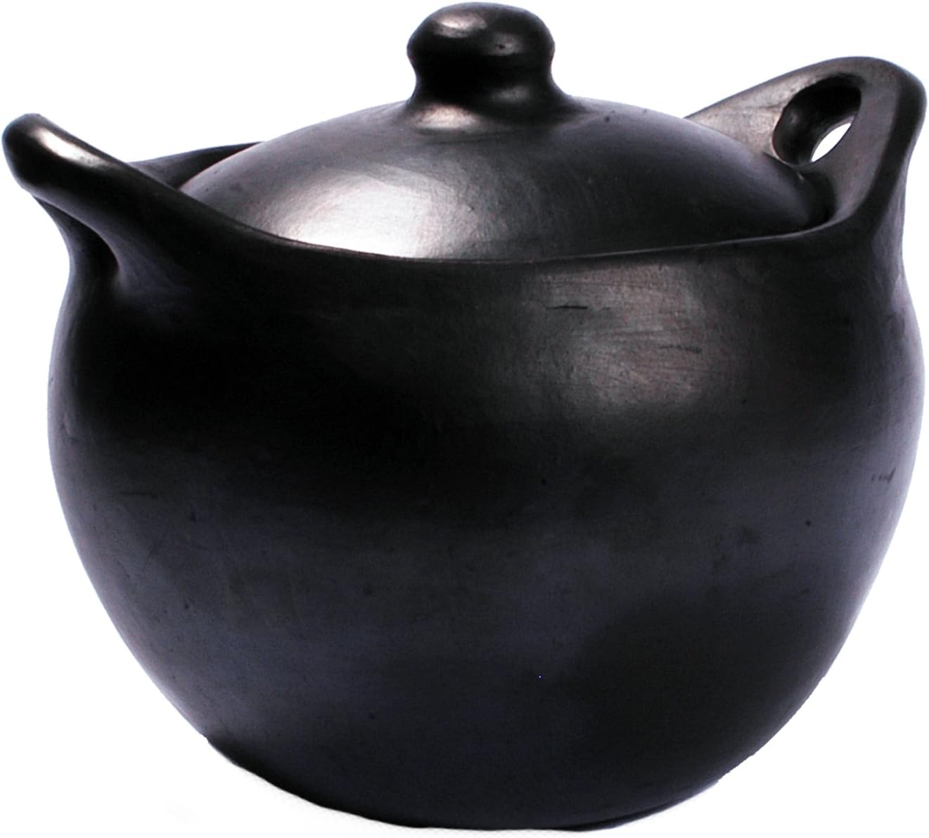 Ancient Cookware, Rounded Chamba Clay Soup Pot, Large, 6 Quarts