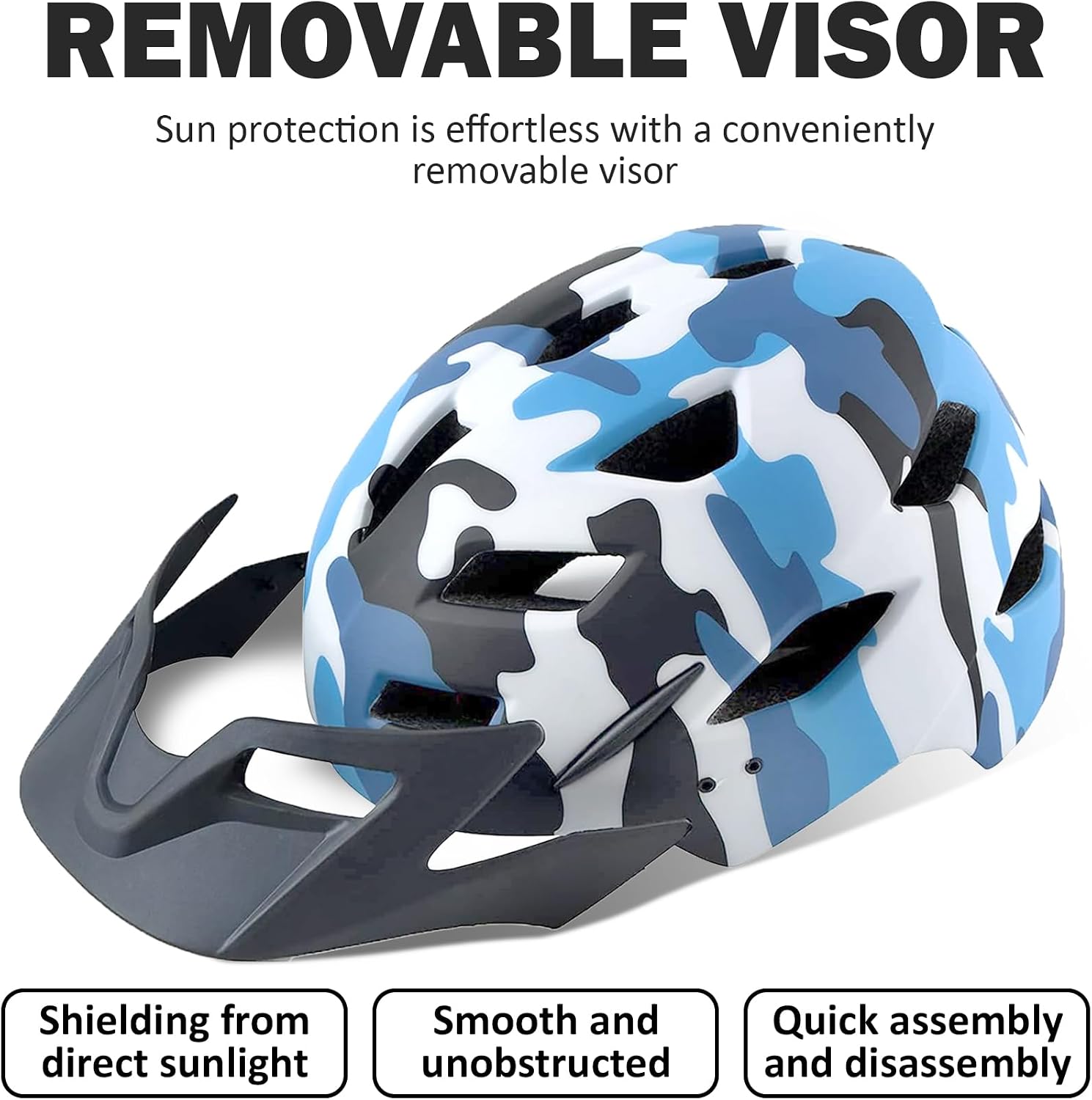 Kids Bike Helmet, Toddler Youth Helmet for Boys Girls, Ages 3-5, 5-8, 8-14