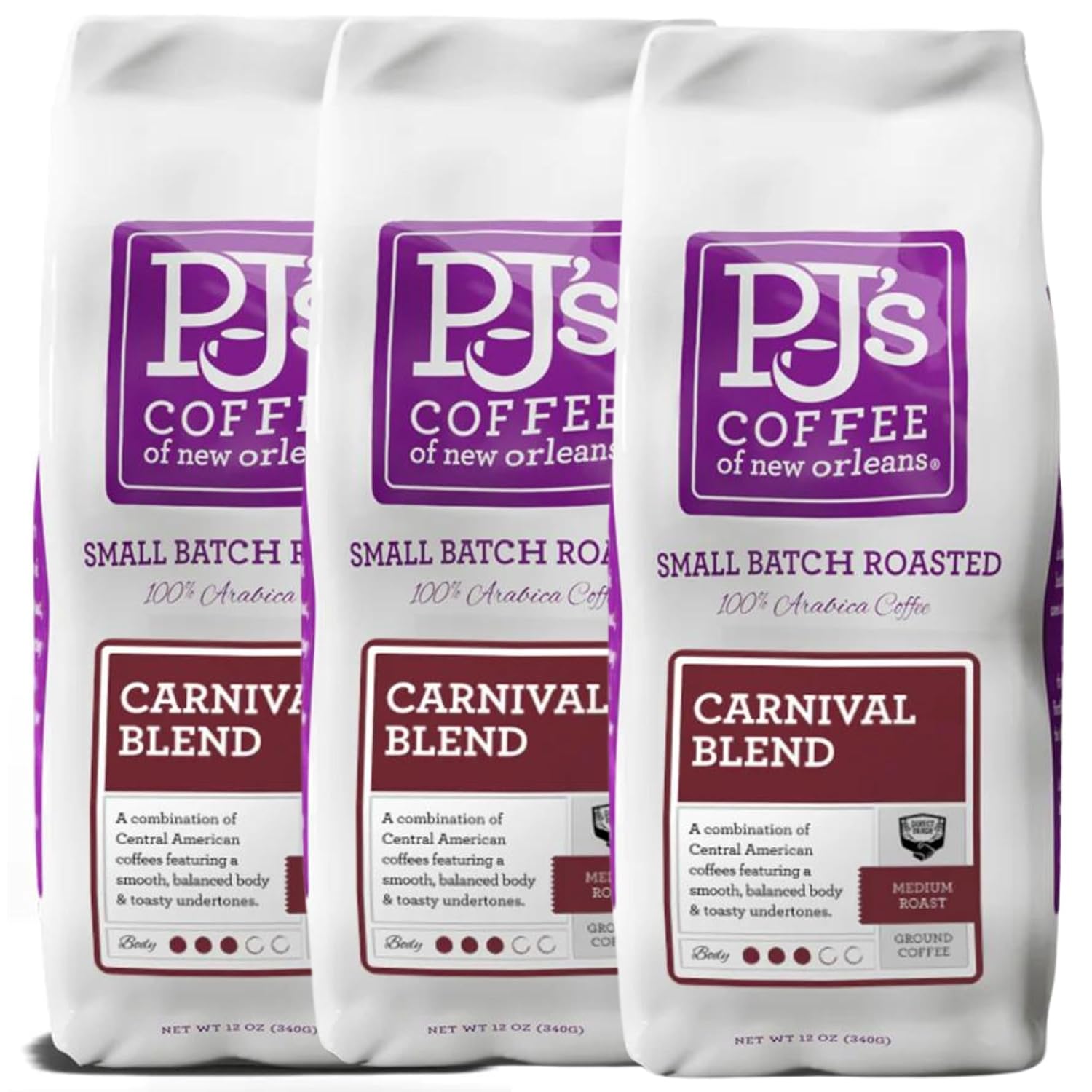 PJ's Coffee - French Roast (Pack of 1 - Ground Coffee)