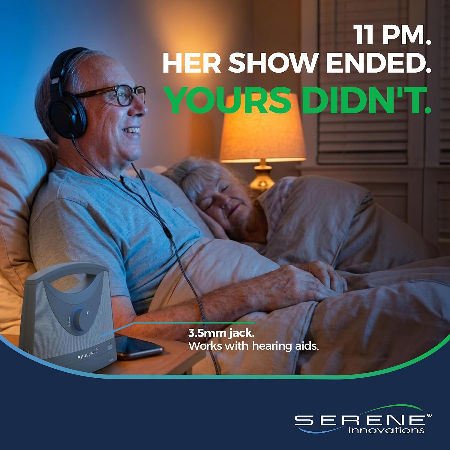 SEREONIC Portable Wireless Speakers for Smart TV - Ideal for TV Watching Without The Blaring Volume - Designed for Hard of Hearing, Elderly