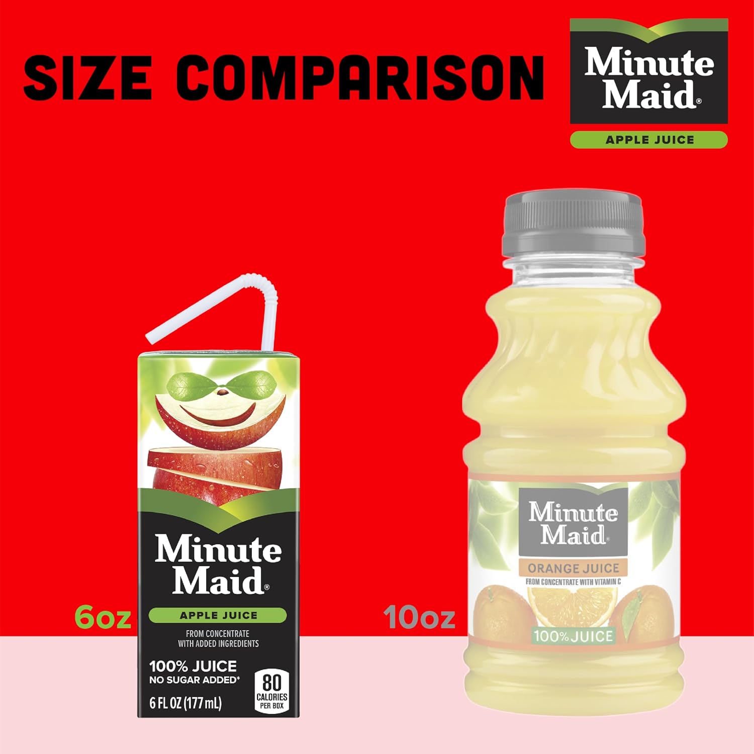 Minute Maid 6oz 8pk Apple w/ Calcium & Vitamin C