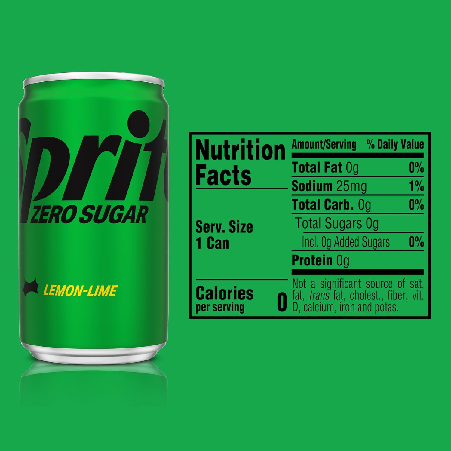 Sprite Lemon-Lime Caffeine-Free Soda Soft Drink Cans, 12 fl oz, 12 Pack | Fridge pack, naturally flavored soft drink, carbonated