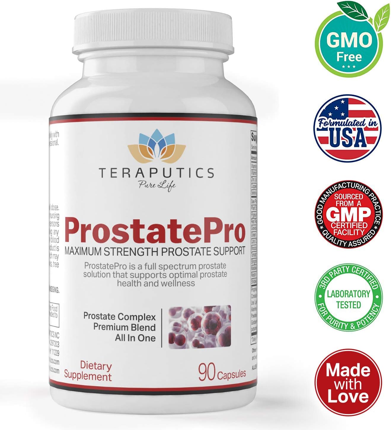 ProstatePro - 33 Herbs Saw Palmetto Prostate Health Supplements For Men | Reduce Urination | Hair Growth w/ DHT Blocker | Beta Sitosterol