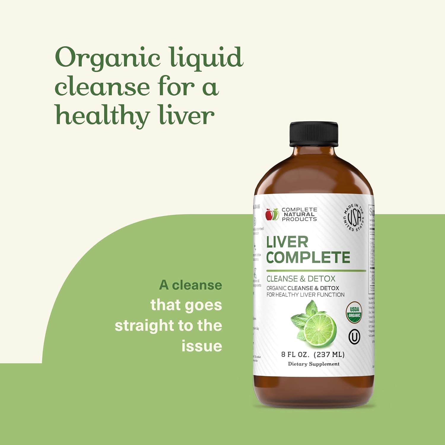CNP | Liver Complete Liquid 8oz - Milk Thistle Chanca Piedra Detox Aid | Organic liver cleanse liquid with milk thistle, dandelion and chanca piedra for detox support and easy absorbing herbal aid