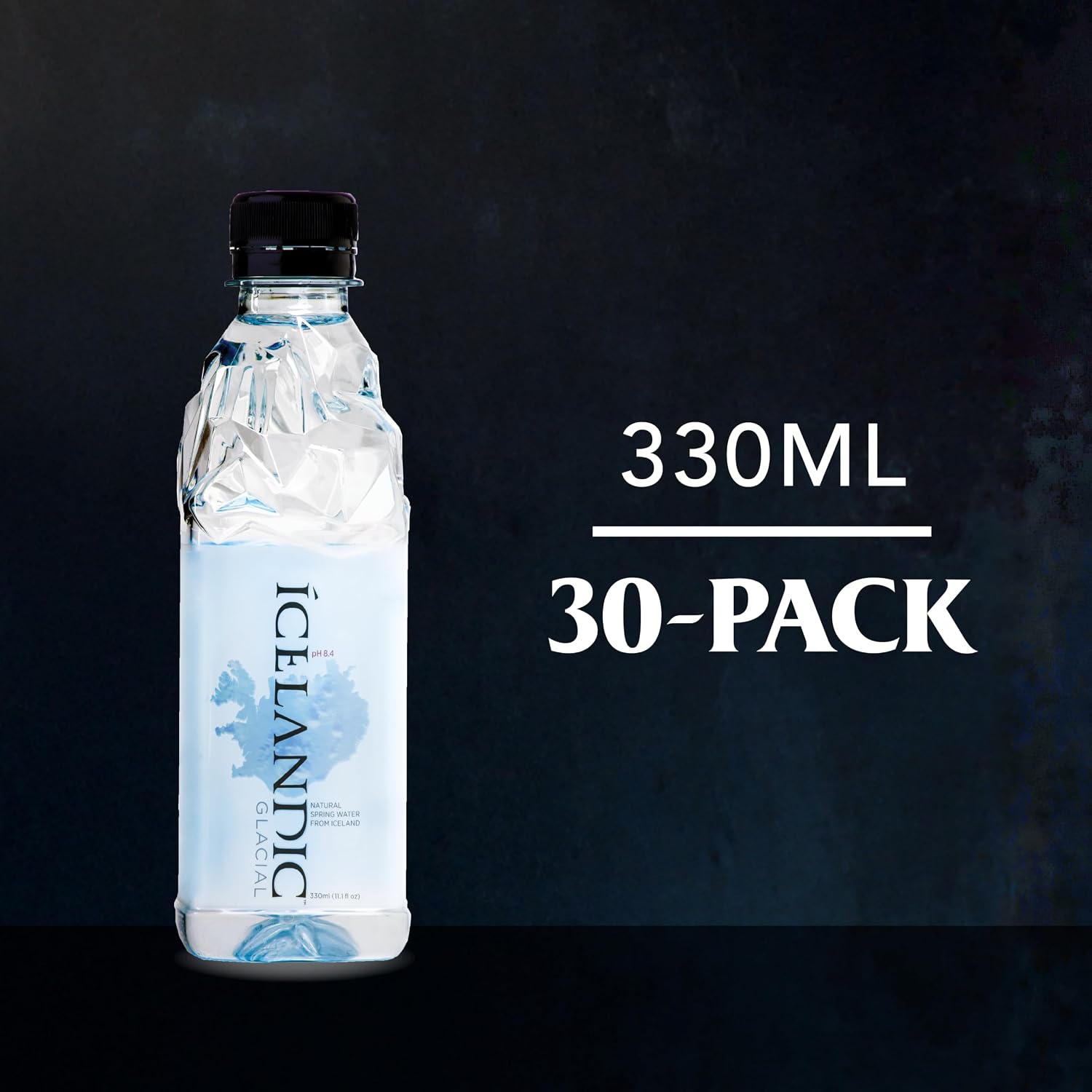 Icelandic Glacial Natural Spring Alkaline Water, 16.9 Fl Oz (Pack of 24) | Natural Spring Alkaline Water