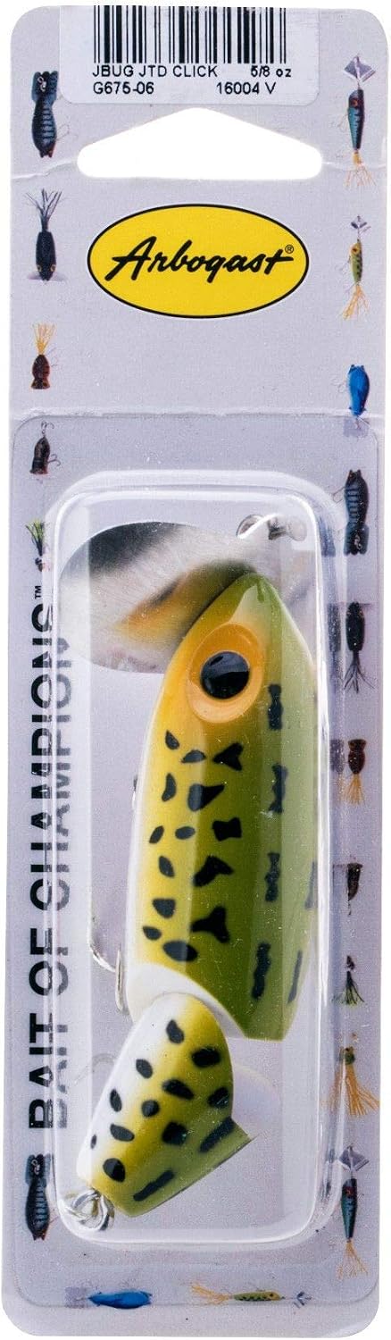 Arbogast Jitterbug Topwater Bass Fishing Lure - Excellent for Night Fishing