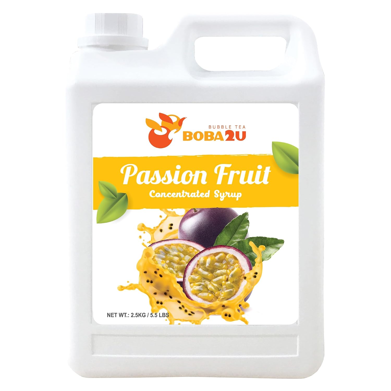BOBA2U | CONCENTRATED SYRUP | 5.5 LBS (PASSION FRUIT)