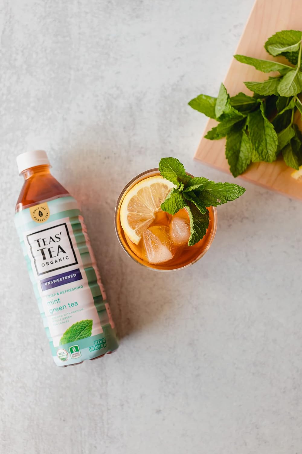 Teas' Tea Unsweetened Jasmine Green Tea 16.9 Ounce (Pack of 12) Organic, Sugar Free, 0 Calories