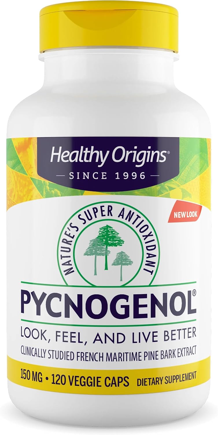 Healthy Origins Pycnogenol Pine Bark 150 mg, 60 Veggie Caps