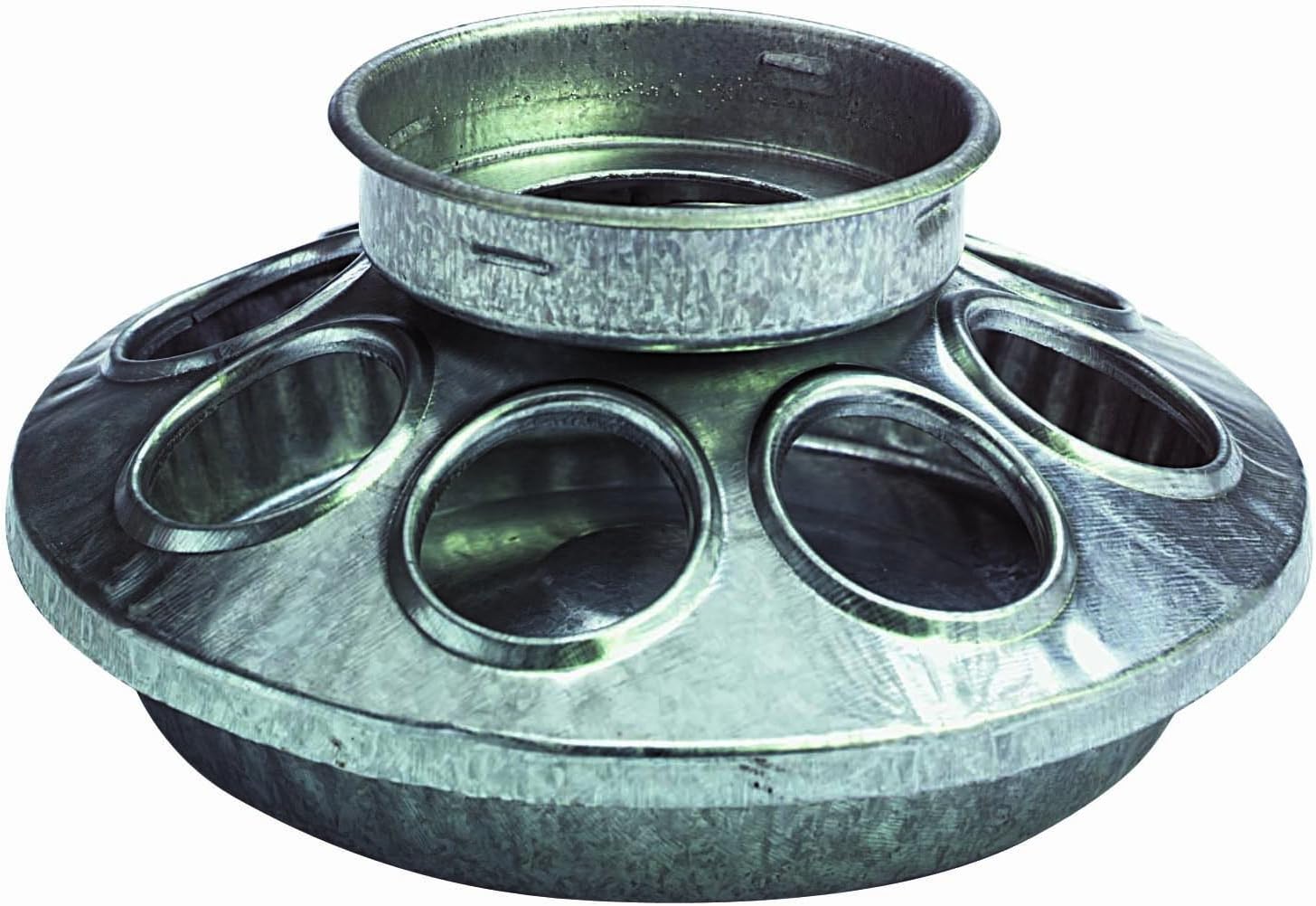 Baby Chick Feeder Base - Little Giant - Metal Feeder Base Jar, Standard 1 Quart (Item No. 9810)