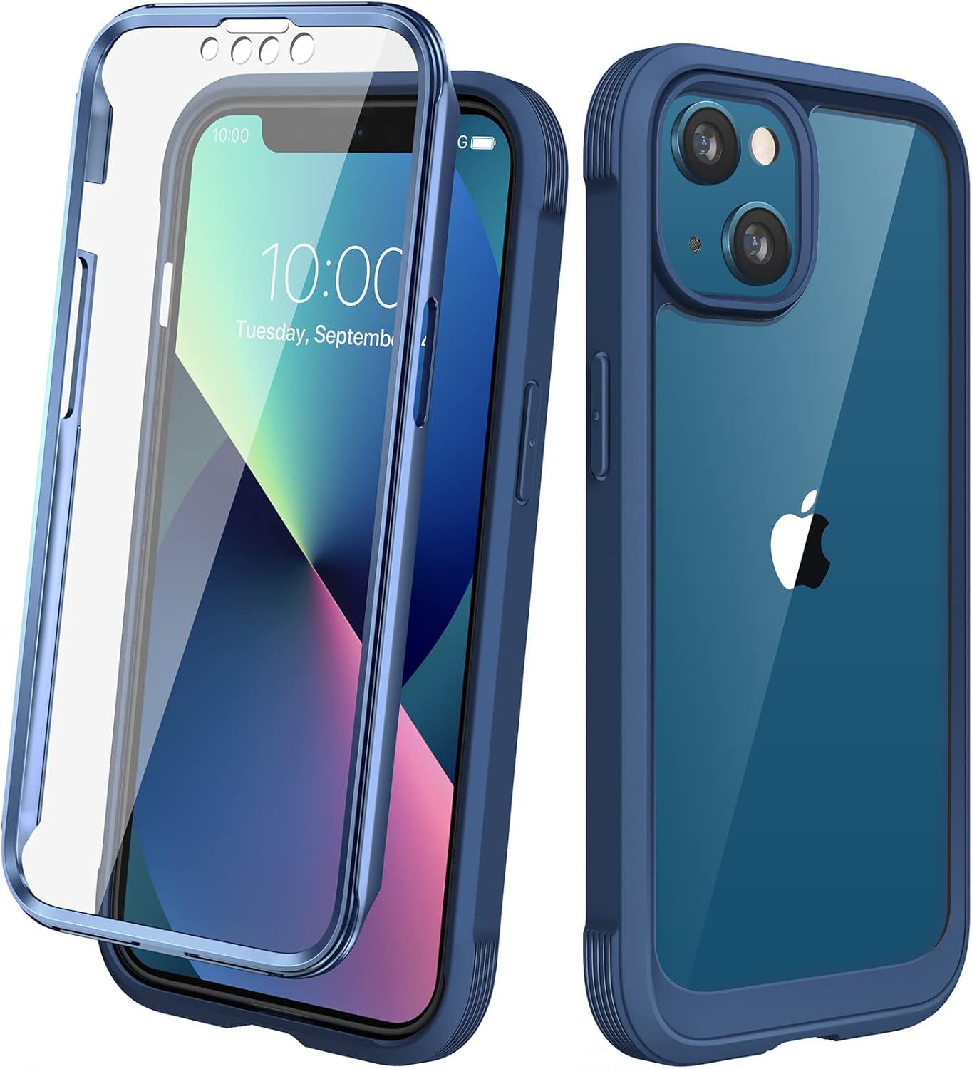 Diaclara Designed for iPhone 12 Mini Case, Full Body Rugged with Built-in Touch Sensitive Anti-Scratch Screen Protector