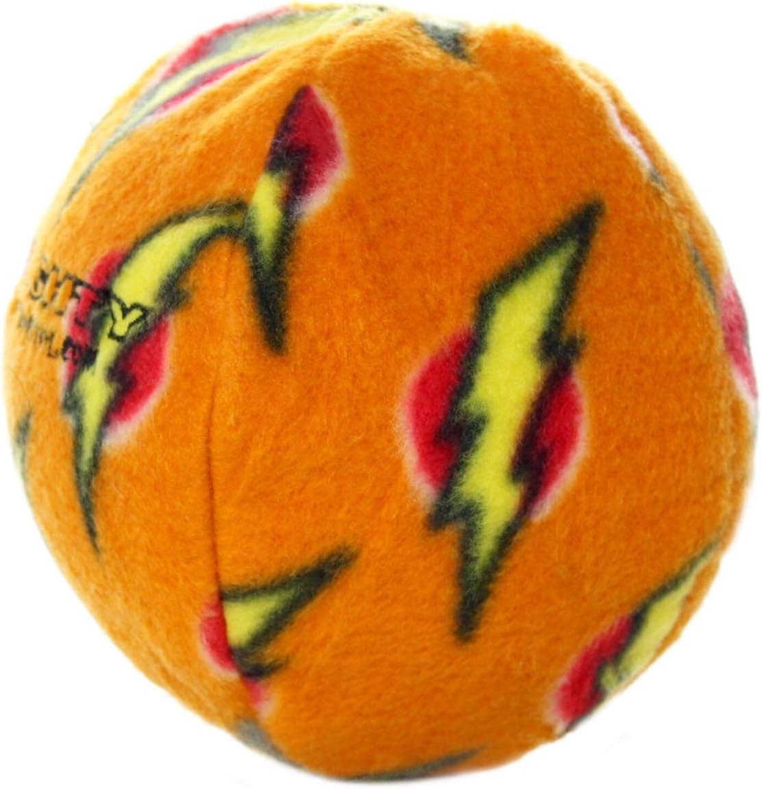 MIGHTY Tuffy 2 Pack Medium Ball Dog Toy: Ultra Durable Plush Toy with Multiple Layers & Reinforced Seams, Washable and Floats, Vinyl Ball & Fleece