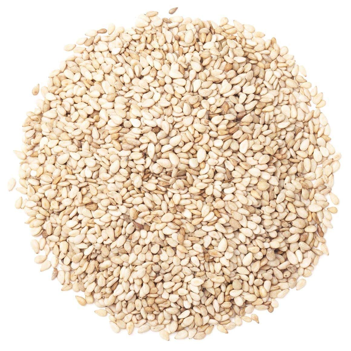Food to Live Organic Hulled Sesame Seeds, 2 Pounds – Whole Raw White Sesame Seeds, Non-GMO, Kosher, Vegan, Unroasted, Bulk. High in Iron, and Calcium. Perfect for Tahini Paste, Stir-fries, and Salads.
