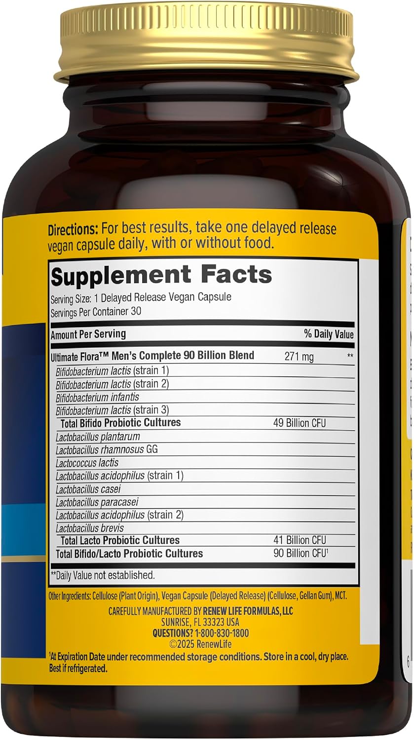 Renew Life Ultimate Flora Probiotic 80 Billion CFU | 31 Strains