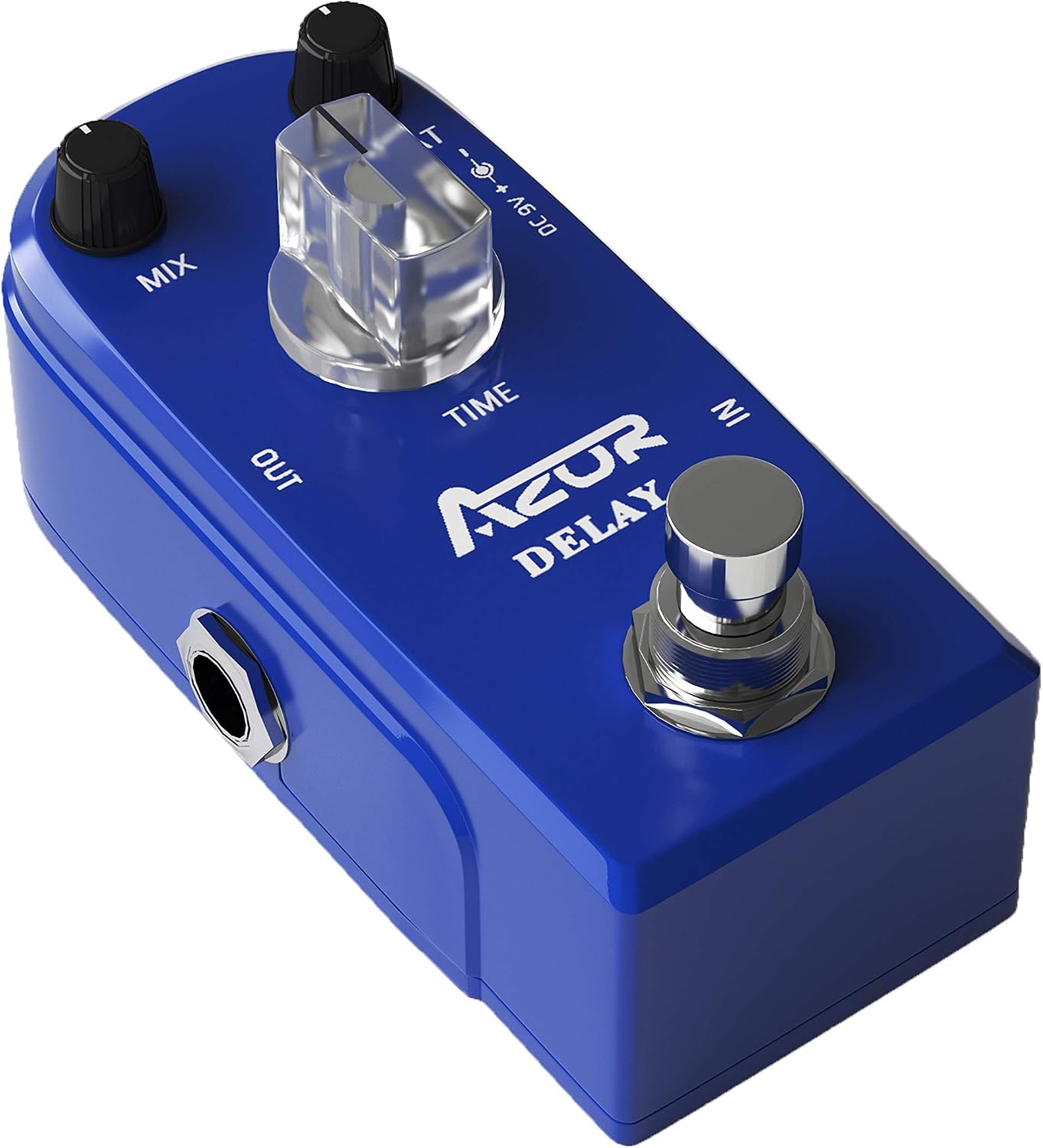 AZOR 5 Band Bass EQ Pedal, Aluminium Alloy True Bypass Equalizer Effect Pedal, Compact Mini Tone Control Pedal for Electric Bass Guitar