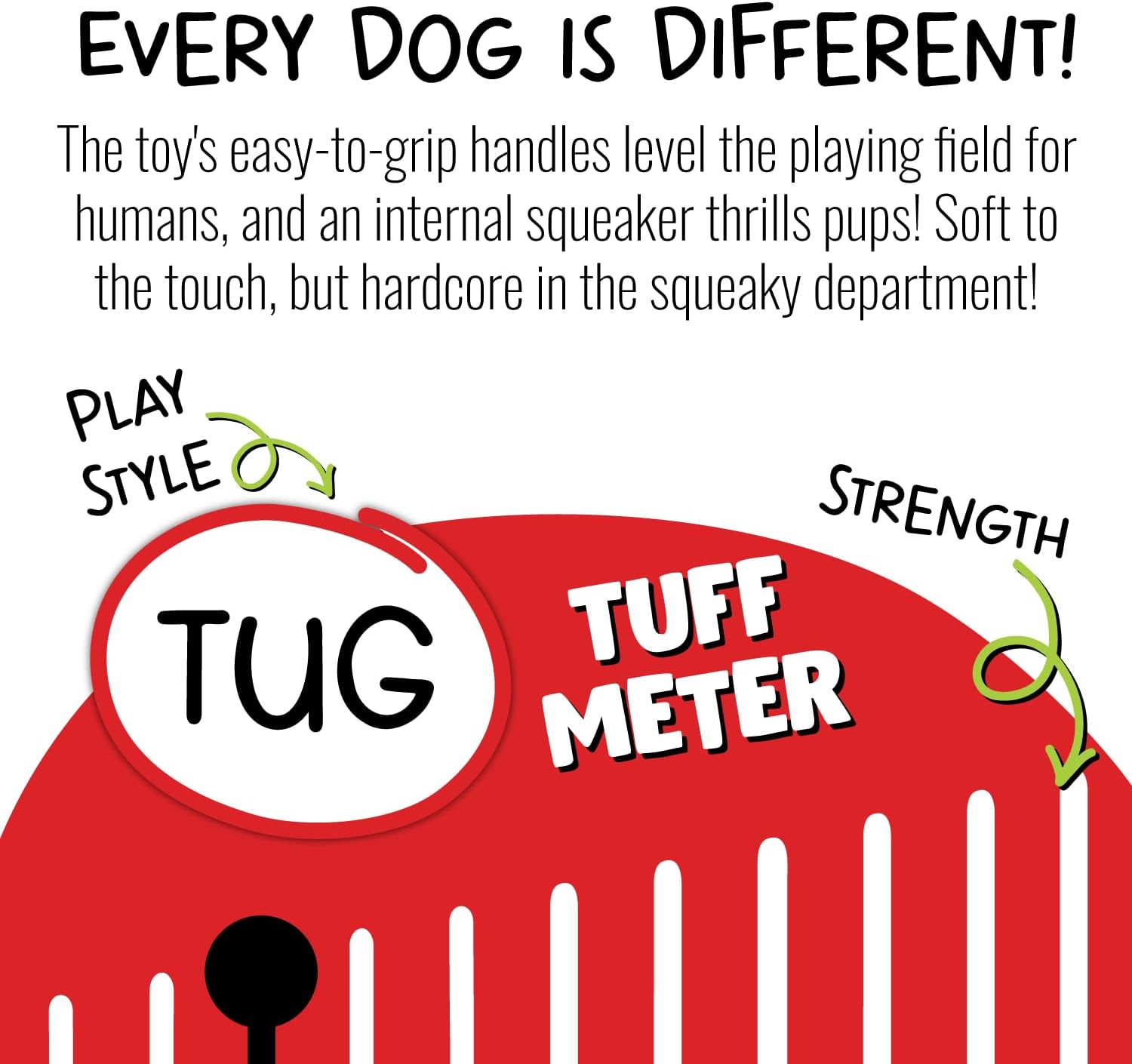 Jolly Pets Jolly Tug-a-Mal Monkey Tug/Squeak Toy, Medium