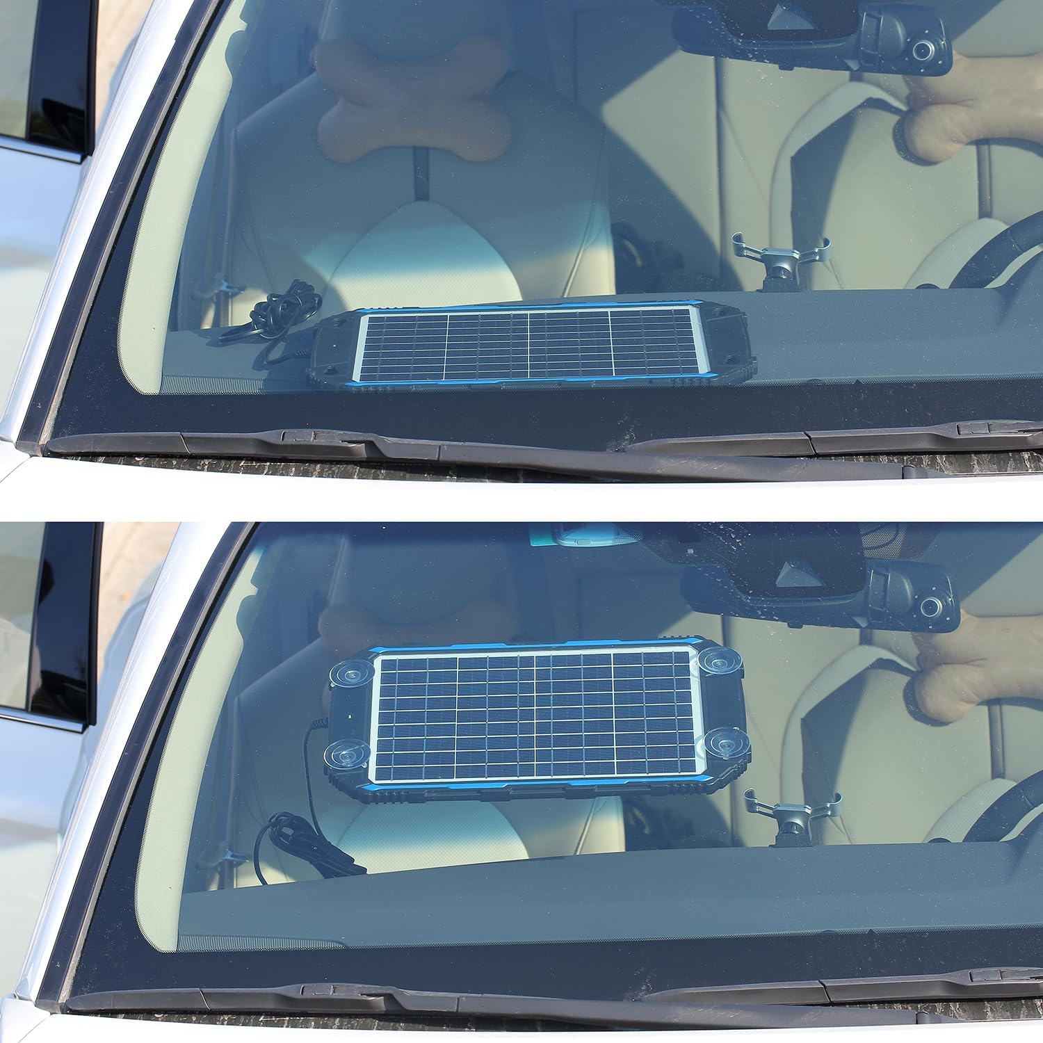 SUNER POWER Waterproof 12W 12V Solar Battery Charger & Maintainer Pro, Built-in UltraSmart MPPT Charge Controller