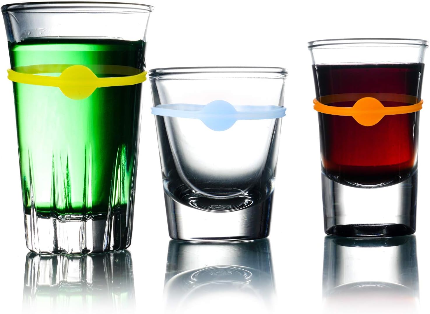 24 Pcs Silicone Drink Markers Reusable Cup and Glass Identifiers