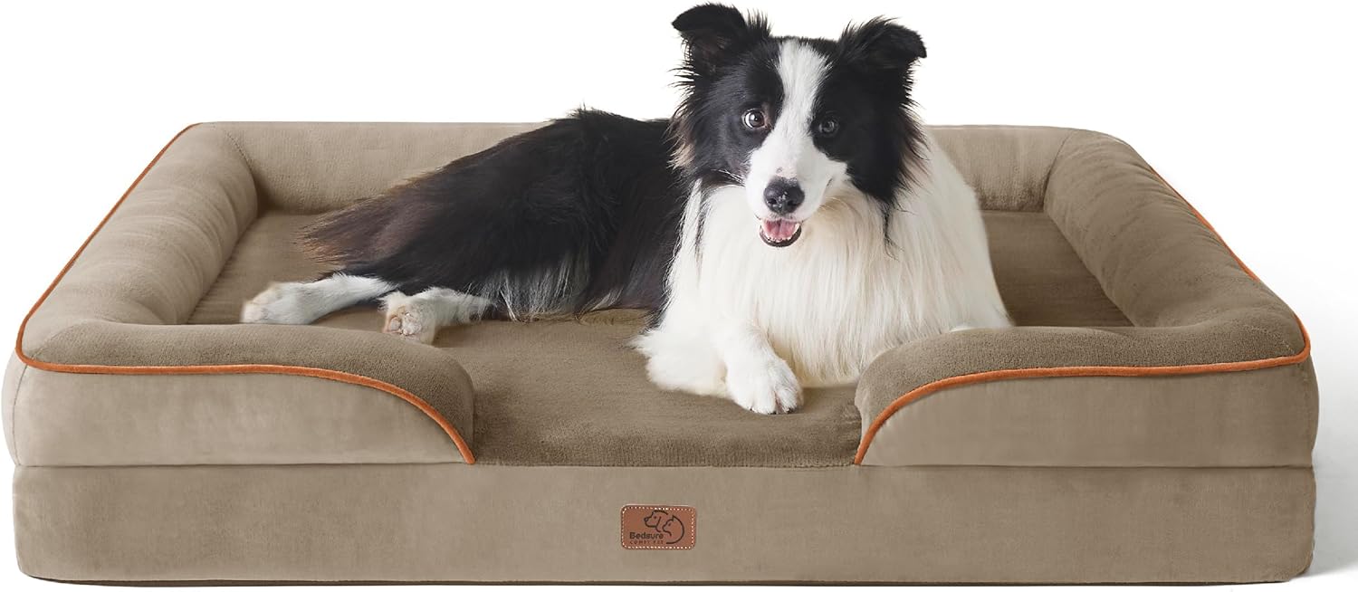 Bedsure Orthopedic Dog Beds Large Sized Dog with Removable Washable Cover