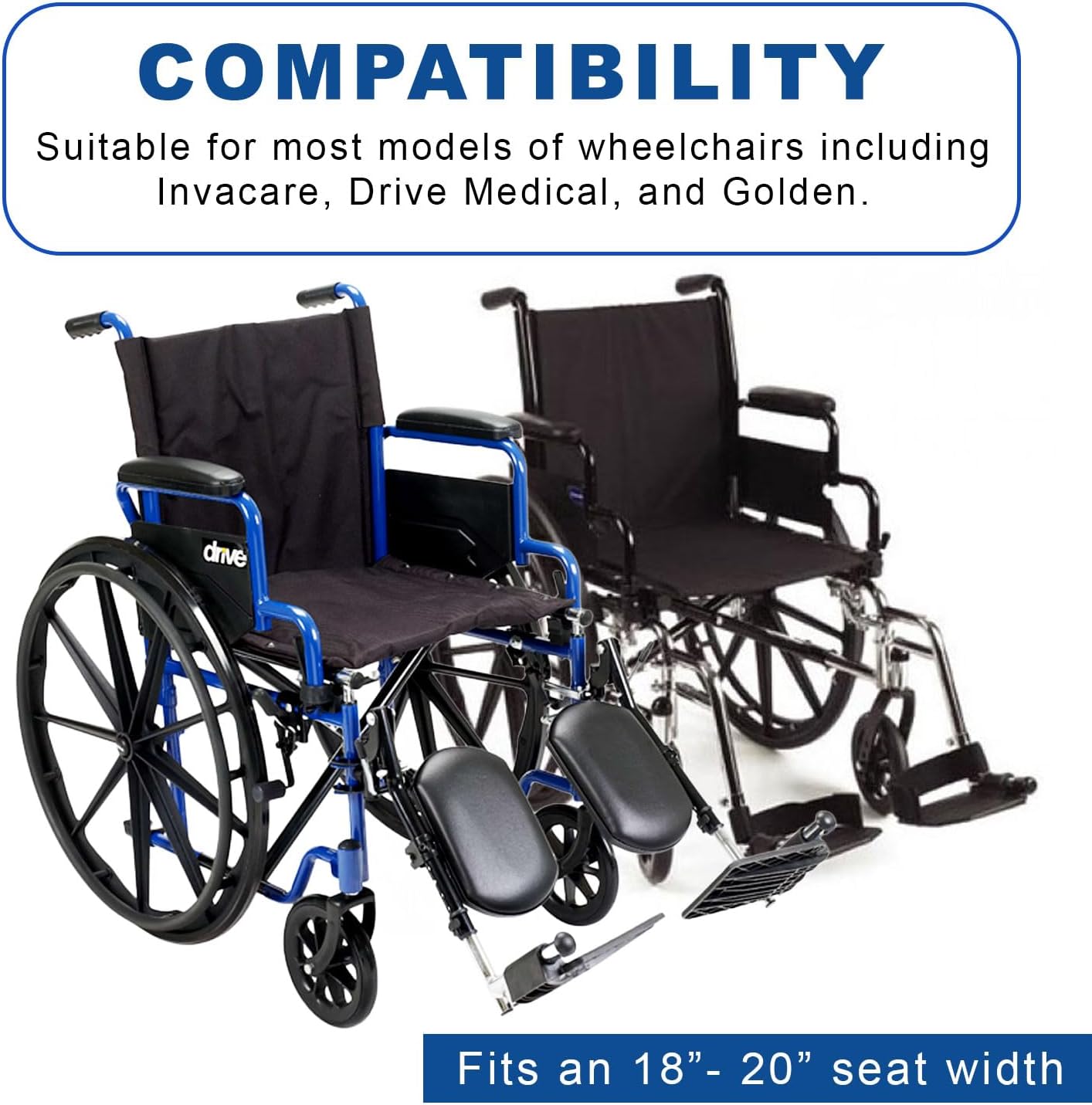 AlveyTech Wheelchair Tray Table with Cup Holder - Fits 18-20 Inch Wide Standard Wheelchairs Like Drive, Golden, & Invacare