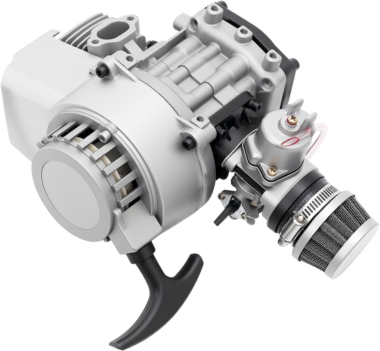 49CC 2-Stroke Air-Cooled Engine Motor | 7000RPM Gasoline Engine with Single Cylinder, CVT Gearbox, for Pocket Bike Mini Dirt Beach Bike ATV Scooter
