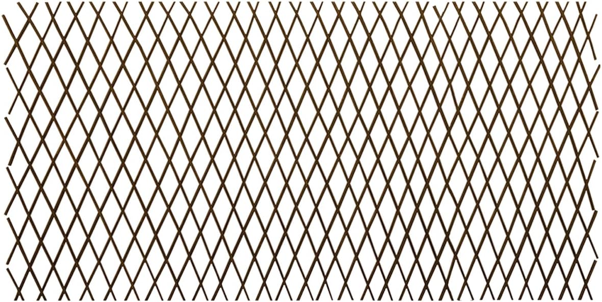 Natural Lattice Willow Trellis Fence for Climbing Plants,Expandable Garden Fence Wall Panel, Outdoor Decorative Wood Fence (1 Pieces)