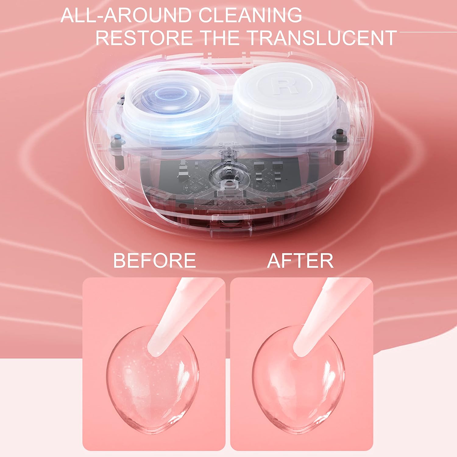 Lasiyanor Contact Lens Travel Kit with Cleaner Washer