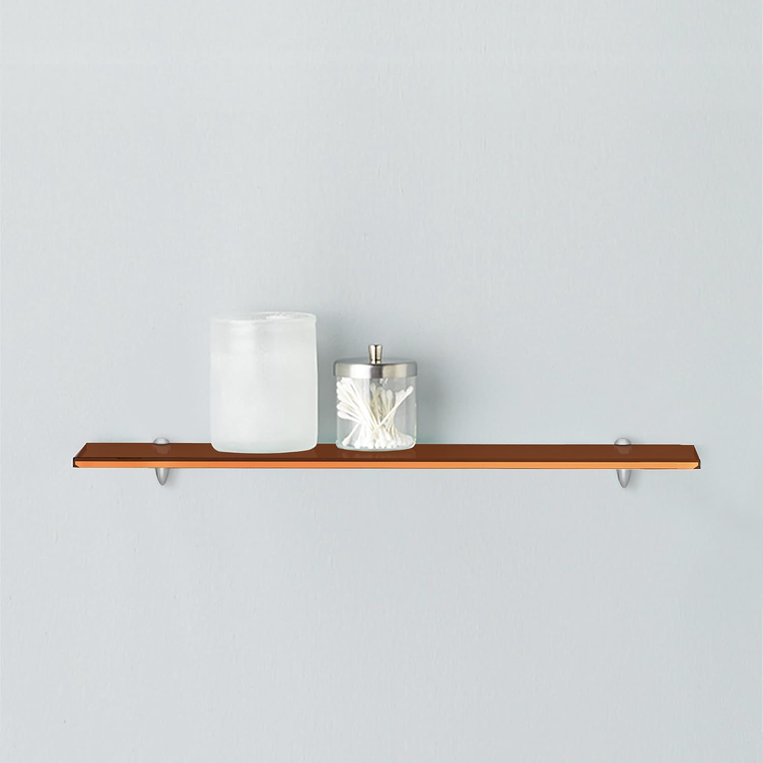 Fab Glass and Mirror Glass Shelf 8" X 30" Clear