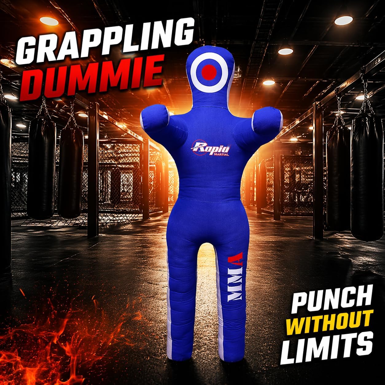 MMA Doctor Bane MMA Grappling Submission Dummy Wrestling BJJ Judo Karate Punching Bag - UNFILLED-6 Feet…