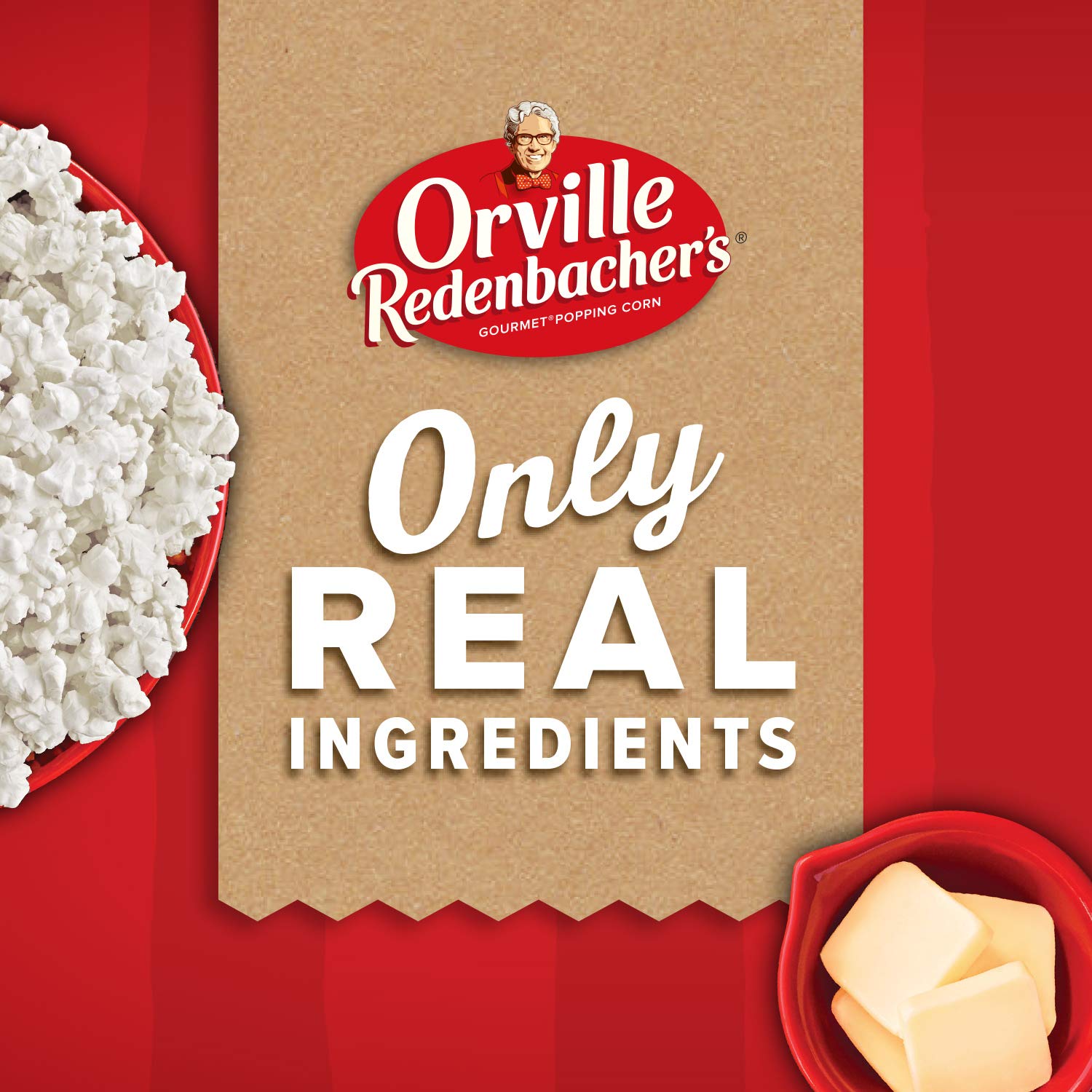 Orville Redenbacher's Popcorn, Buttery Tender White Flavor, 3.28 oz., 3-ct