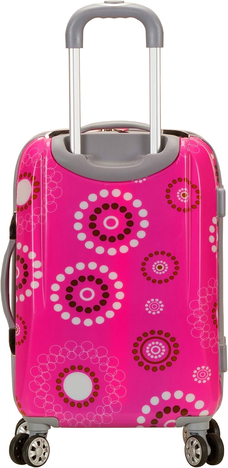 Rockland Vision Hardside 3 Piece Spinner Wheel Luggage Set, (20"/24"/28"), Love
