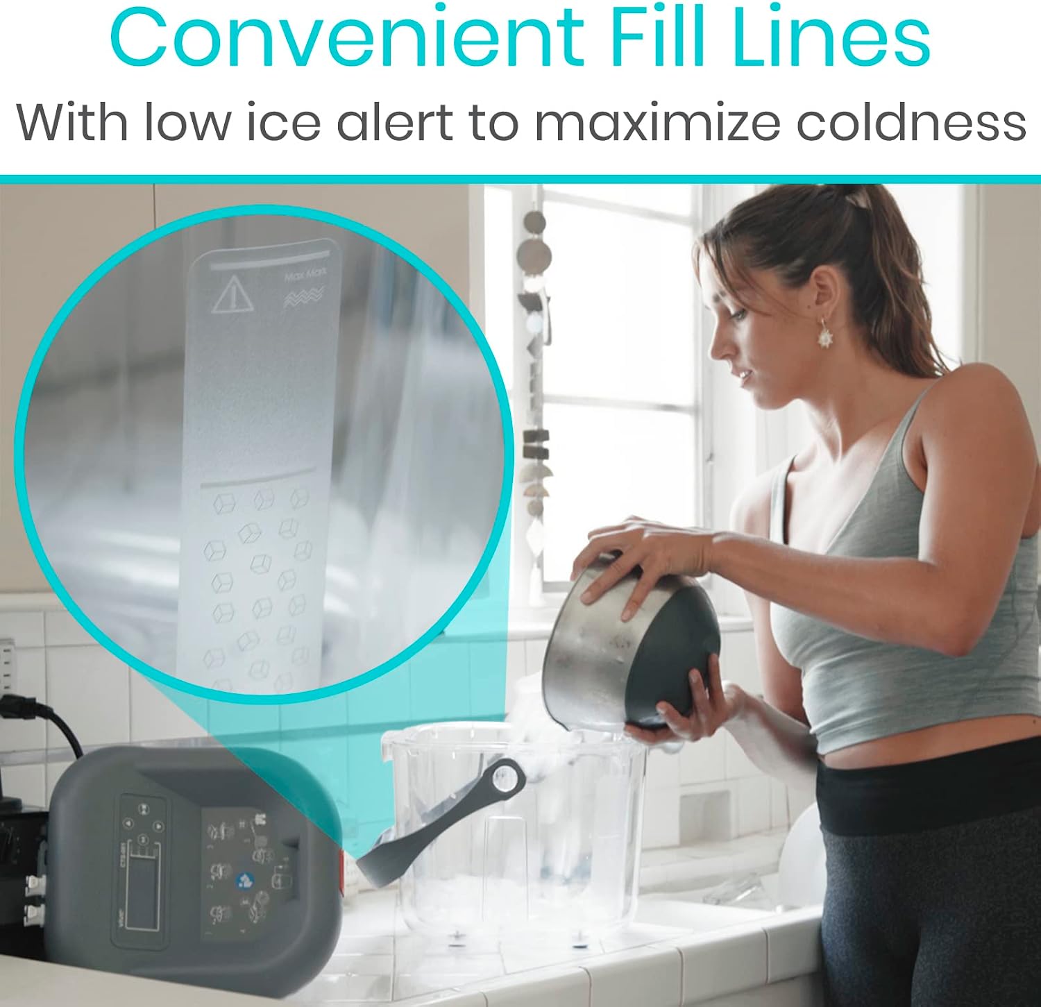 Vive Ice Machine for Knee & Shoulder After Surgery - Cold Therapy for Hip