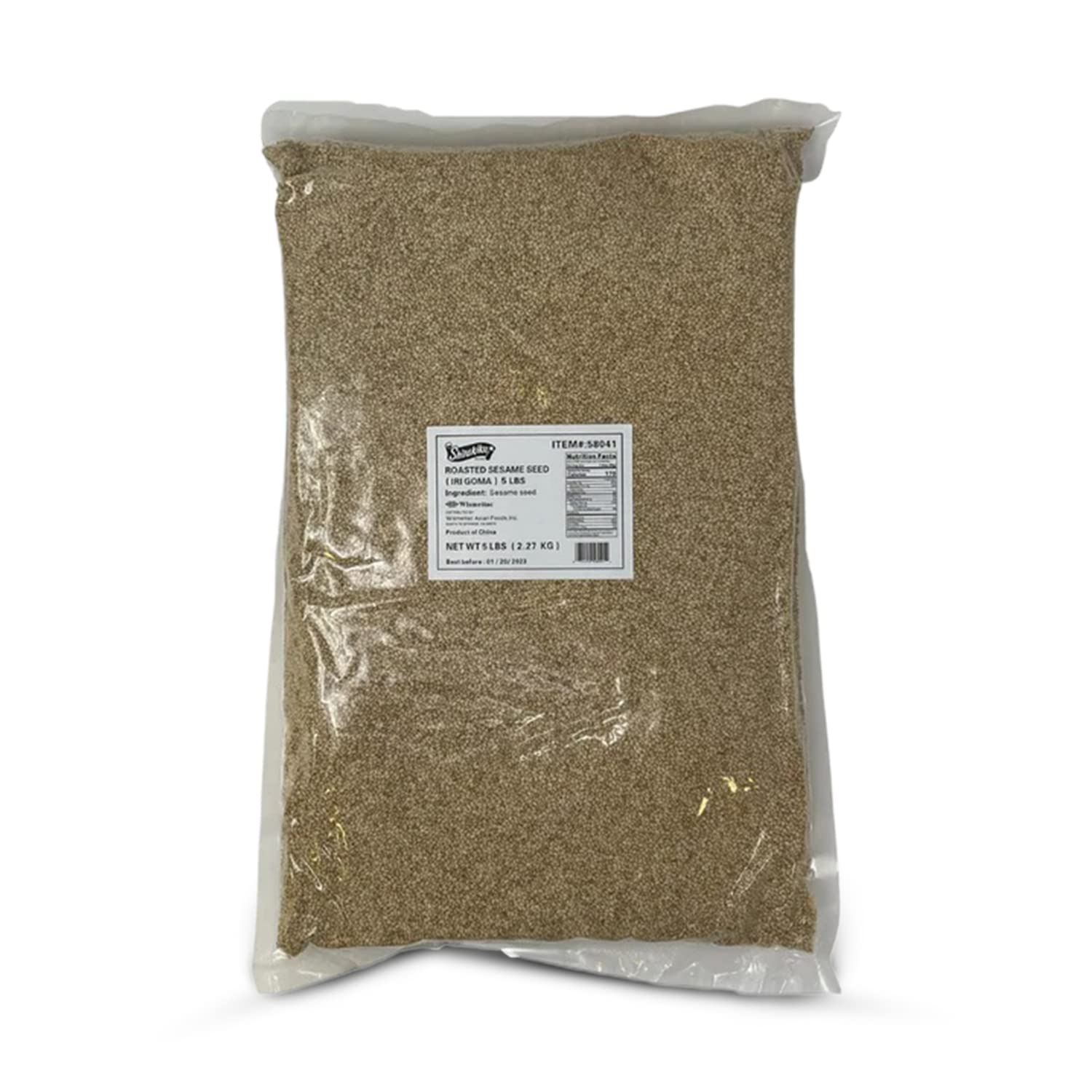 Shirakiku Roasted Sesame Seeds (IRI GOMA) | Perfect for Salad, Sushi, and Noodles Topping | Toasted Sesame Seeds with an Enticing Aroma, Flavor
