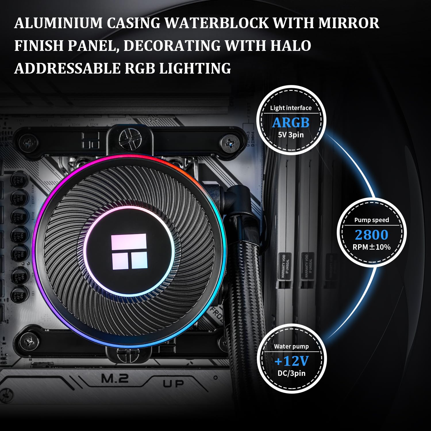 Thermalright Aqua Elite 360 ARGB Liquid CPU Cooler, 360 AIO Cooling Row Size, 3 x 120mm PWM Fans, Computer CPU Cooler,for AMD:AM4/AM5, Intel LGA1851/1150/1151/1200/1700