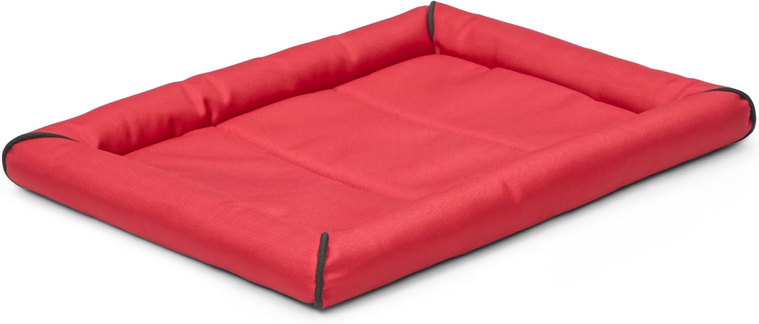 MidWest Homes for Pets Intermediate QuietTime MAXX Ultra-Rugged Dog Bed, Water & Odor Resistant, Bolstered Edge, Non-Slip Bottom, Fits 36-inch Crates, Black