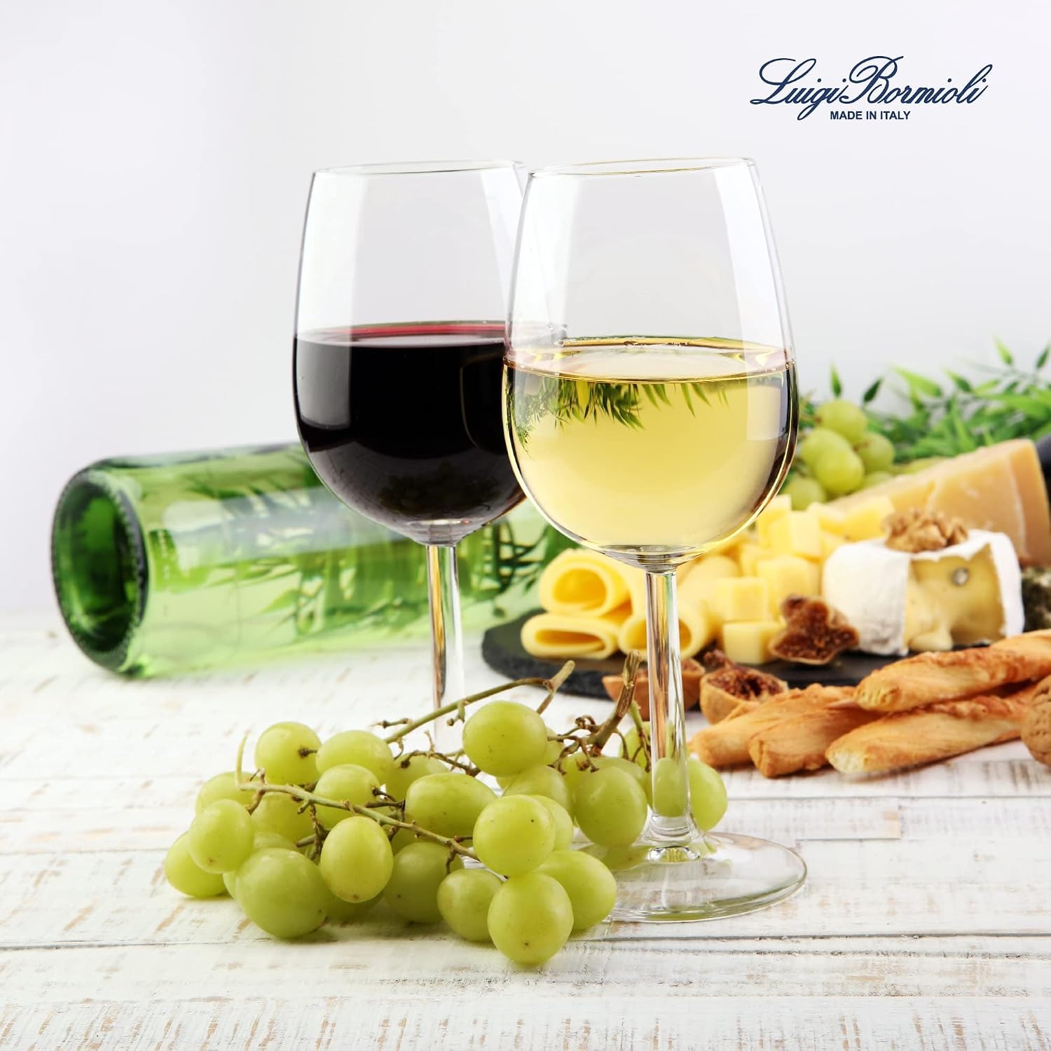 Luigi Bormioli Crescendo Bourgogne Wine Glasses - Clear, Set of 4