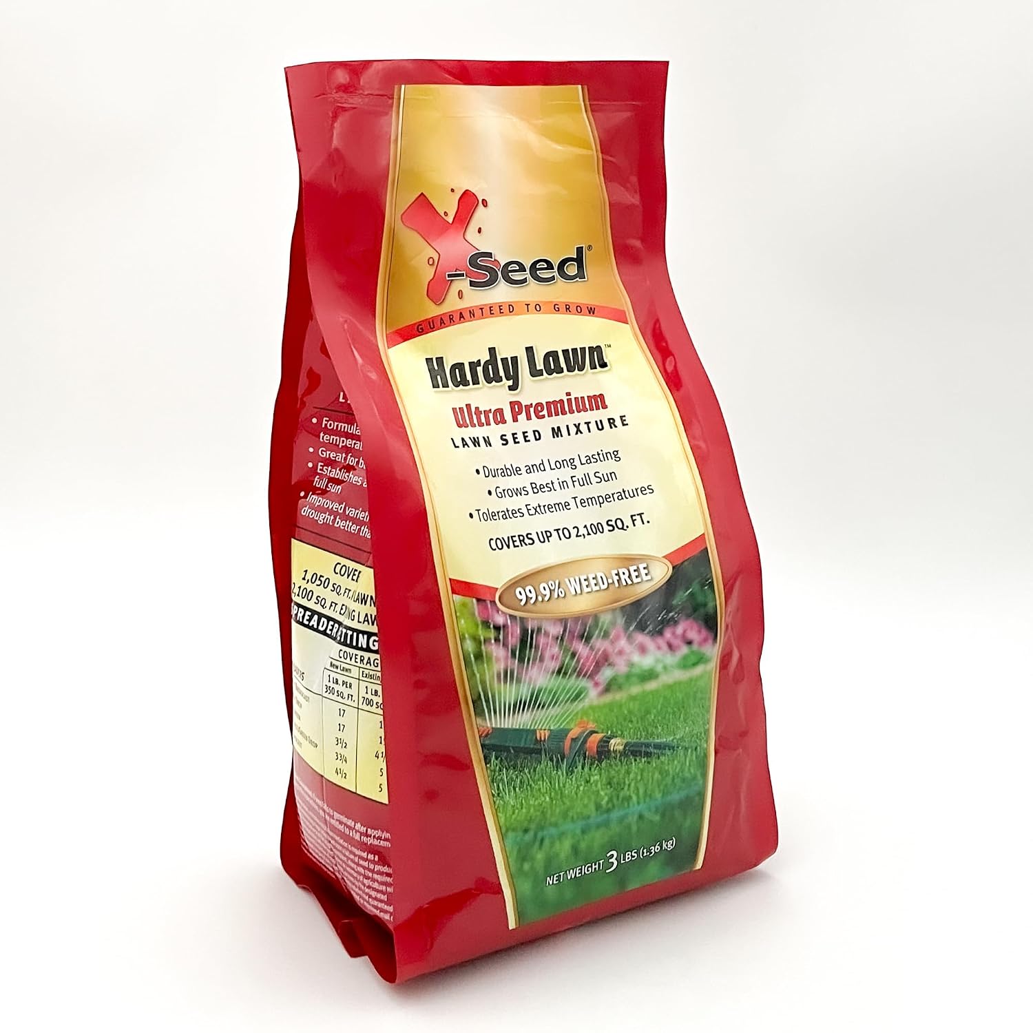 X-Seed Ultra Premium Hardy Lawn Seed Mixture, 7-Pound