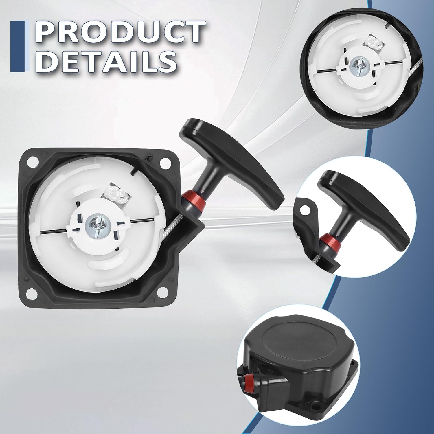 Podoy 63022 Pull Start Starter Recoil & 300430 Power Head for Earth Auger | Compatible with Earthquake E43 E43CE E43WC MD43