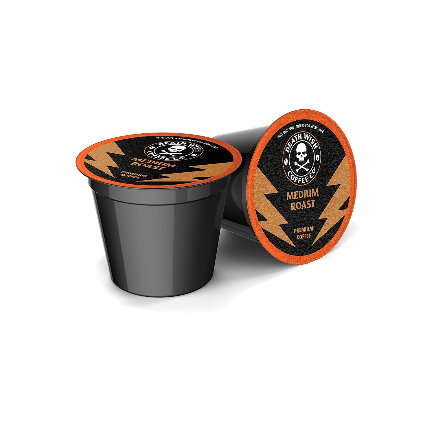 Death Wish Coffee Dark Roast Single Serve Coffee Pods, Organic, 50 Count | Fair Trade Arabica & Robusta, Baker's Chocolate & Cherry Notes, Low Acidity, Heavy Smooth Body, Bold & Intense