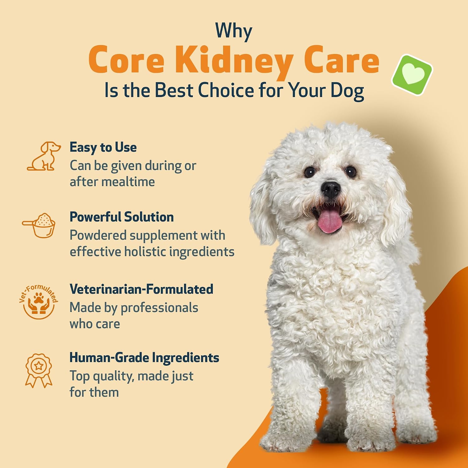 Pet Wellbeing Kidney Support Gold for Dogs - Kidney Care & Hydration, 2 oz