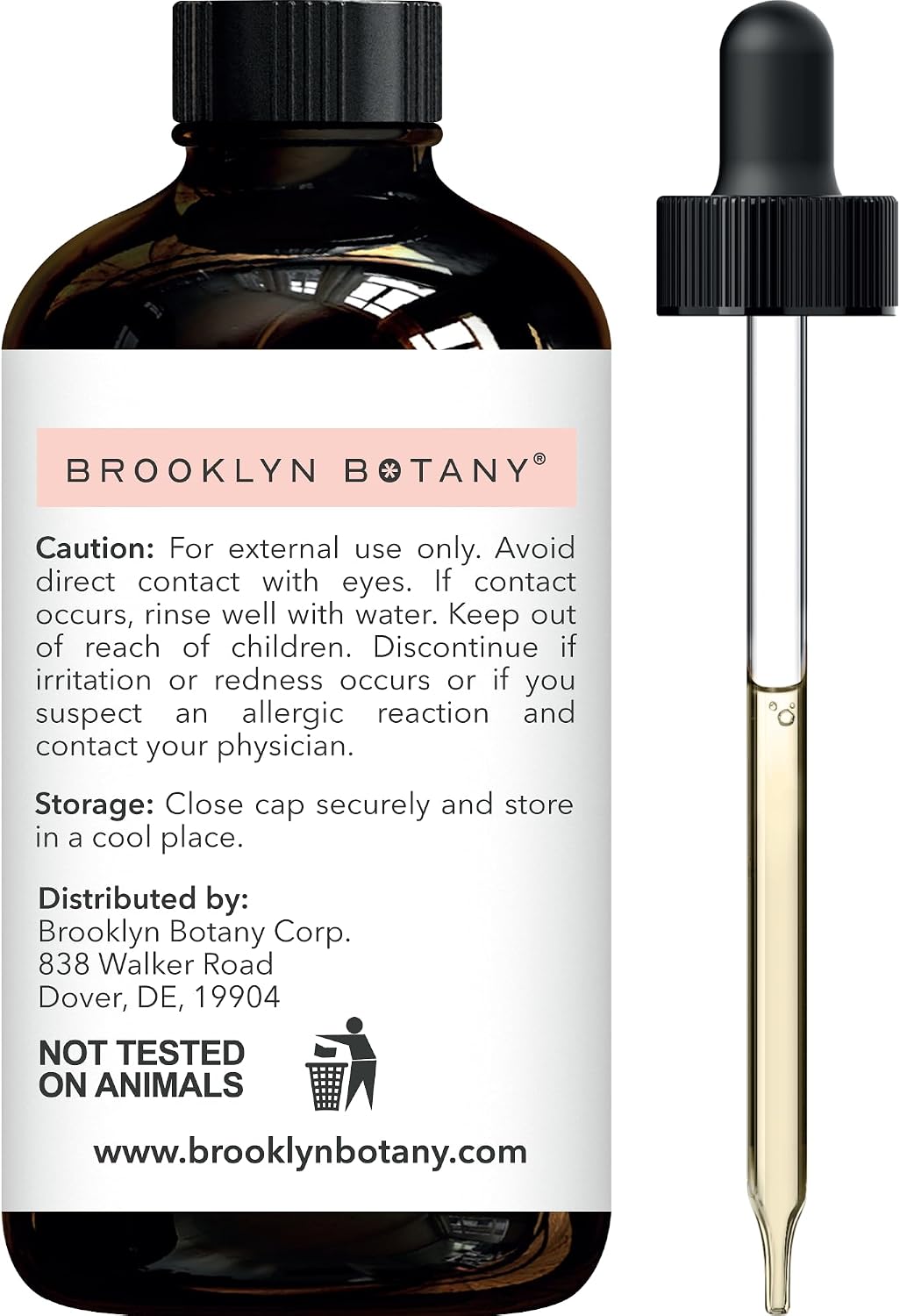 Brooklyn Botany Peppermint Essential Oil - Huge 4 Fl Oz - 100% Pure and Natural - Premium Grade with Dropper - for Aromatherapy and Diffuser