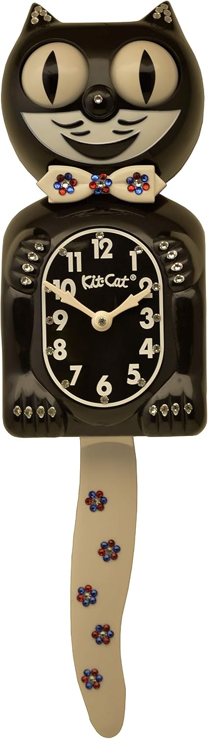 Kit Cat Klock Large (15.5″ high) Wall Jeweled Wall Clock