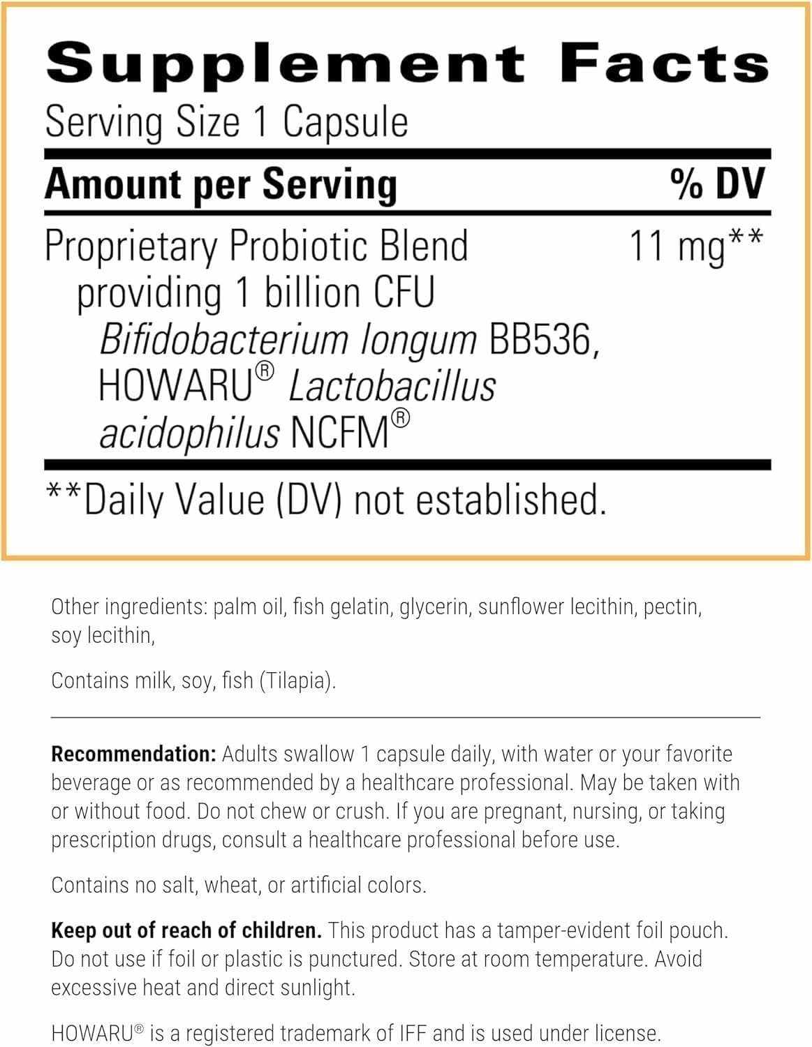 Integrative Therapeutics Probiotic Pearls - Daily Digestive Supplement for Gut Health Support* - Probiotic Capsules for Immune Health Support* - Soy-Free - 90 Count (90 Servings)