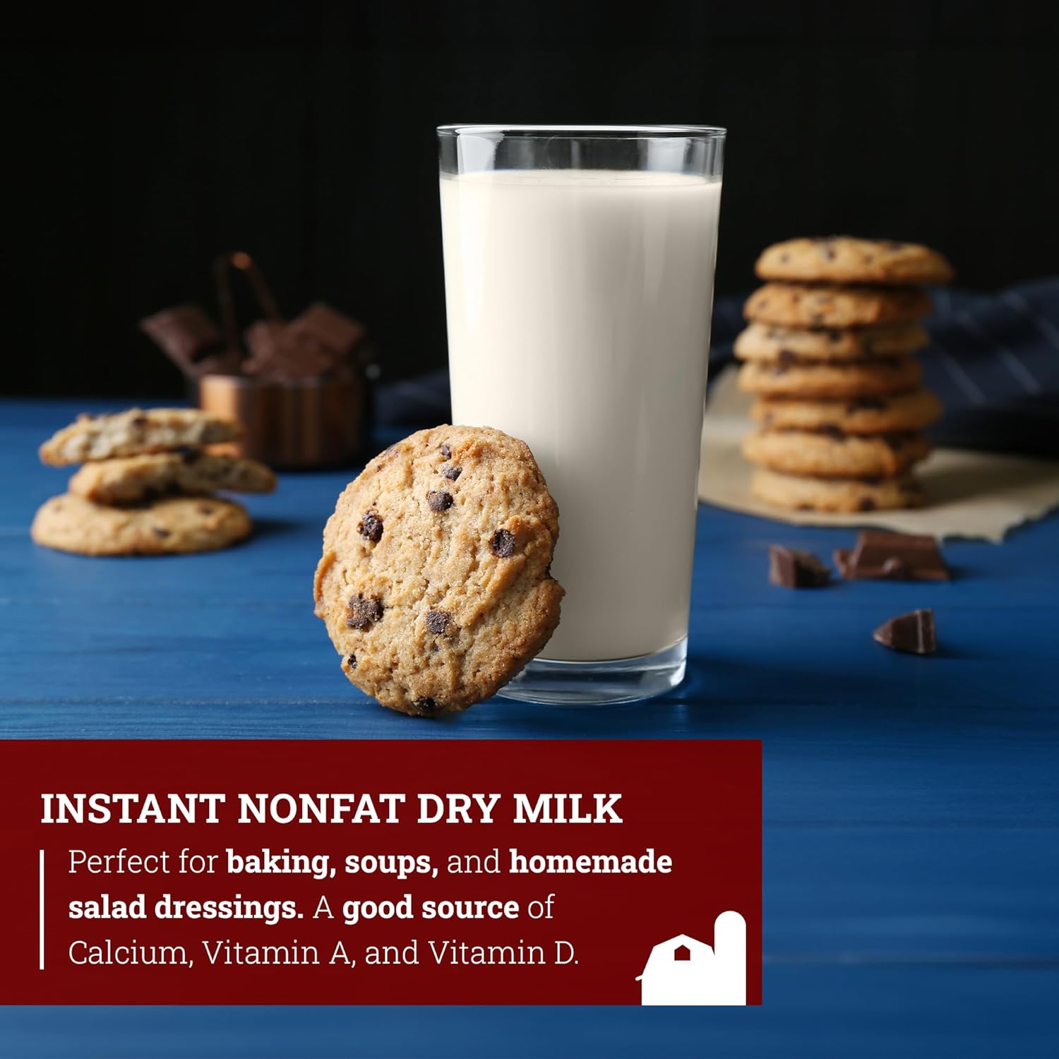 Hoosier Hill Farm Instant Nonfat Dry Milk Powder, 1LB (Pack of 1)