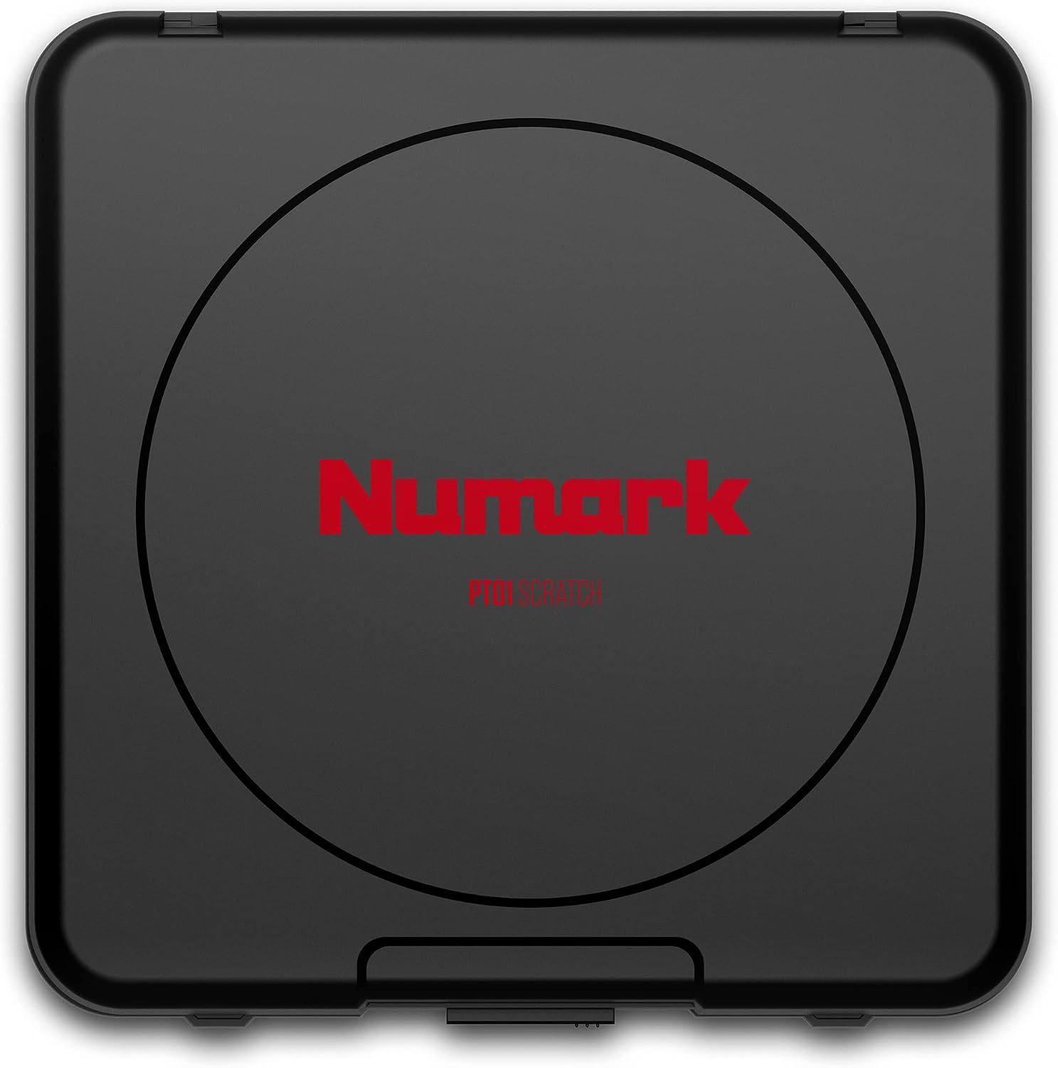 Numark PT01 Scratch Portable DJ Turntable | Scratch Switch, Built-In Speaker, 3-Speed Playback, USB Out, AC and Battery Power for Portablists
